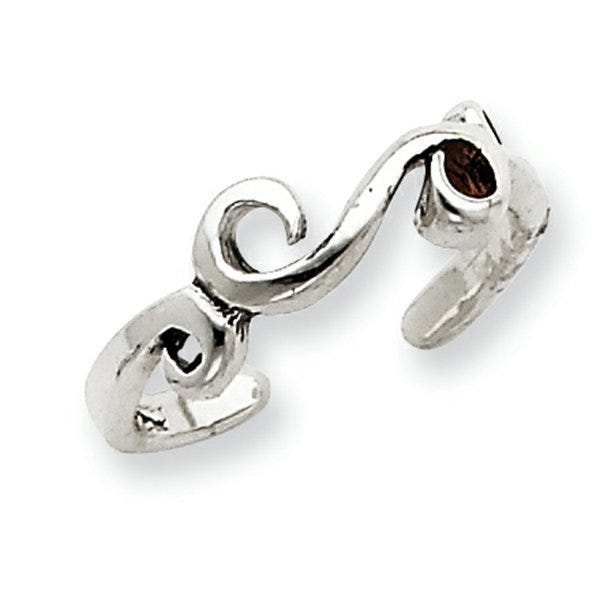 Sterling Silver Antiqued Toe Ring