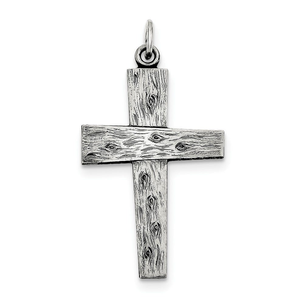 Sterling Silver Antiqued Cross Pendant