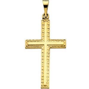 14K Yellow Gold CROSS PENDANT