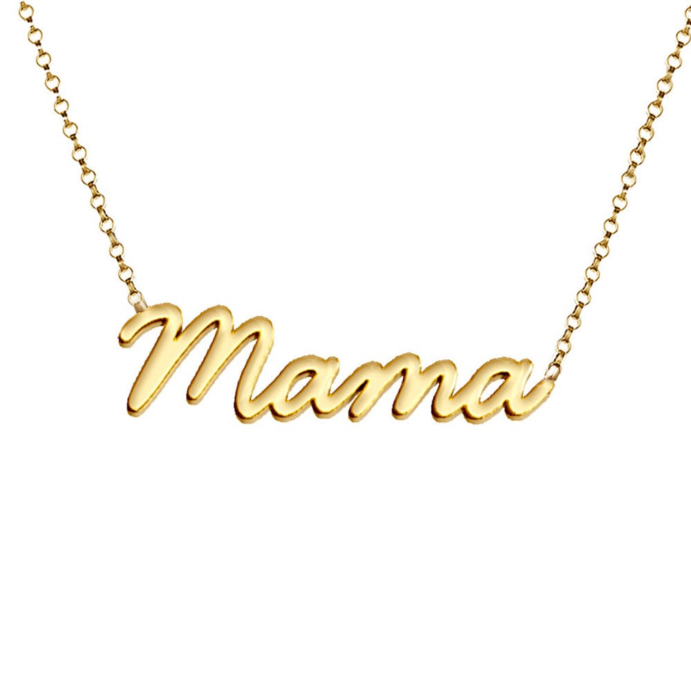 Custom Mother Polished Necklace with Chain