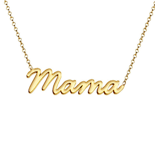 Custom Mother Polished Necklace with Chain