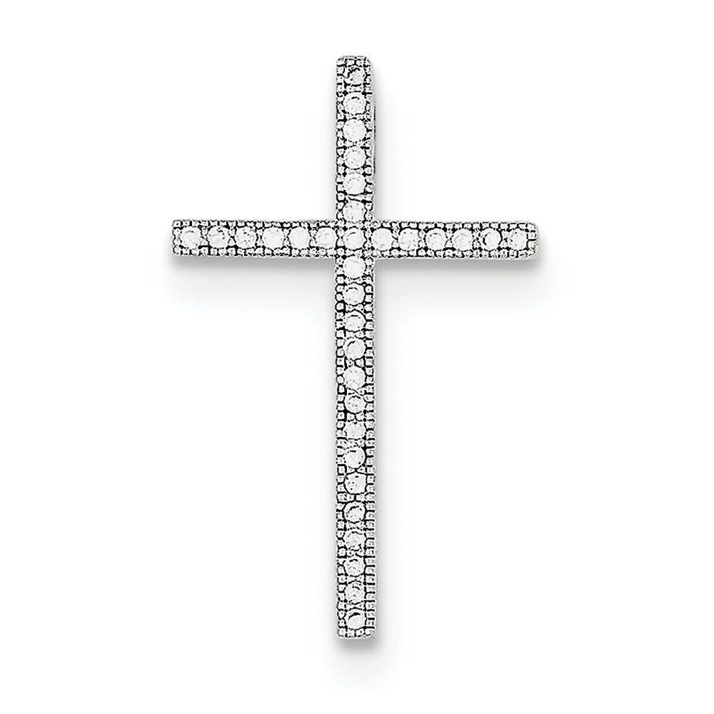 Sterling Silver Micro Pav? Cross Pendant