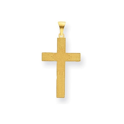 14K Laser Designed Cross