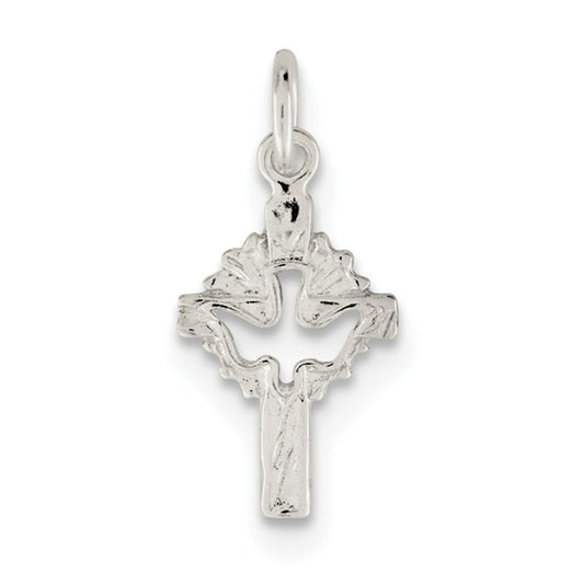 Sterling Silver Dove Cross Charm