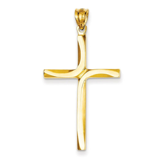 14k Polished Cross Pendant