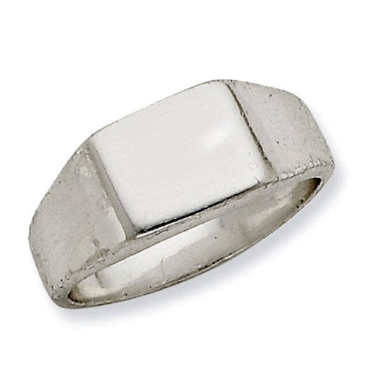 Sterling Silver Women's Square Signet Ring