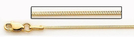 14K Yellow Gold 1.6mm Snake Chain