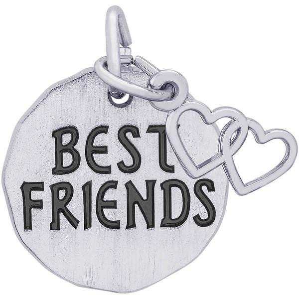BEST FRIENDS TAG W/HEART ENGRAVABLE