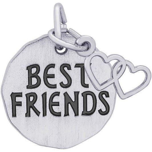 BEST FRIENDS TAG W/HEART ENGRAVABLE