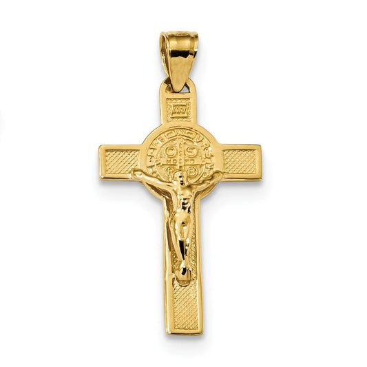 14k San Benito 2-Sided Crucifix Pendant