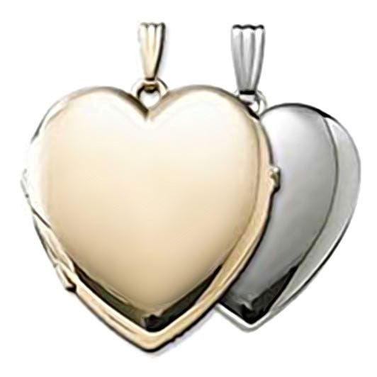 Build Your Own 14K Gold 4 or Four Photo Heart Locket
