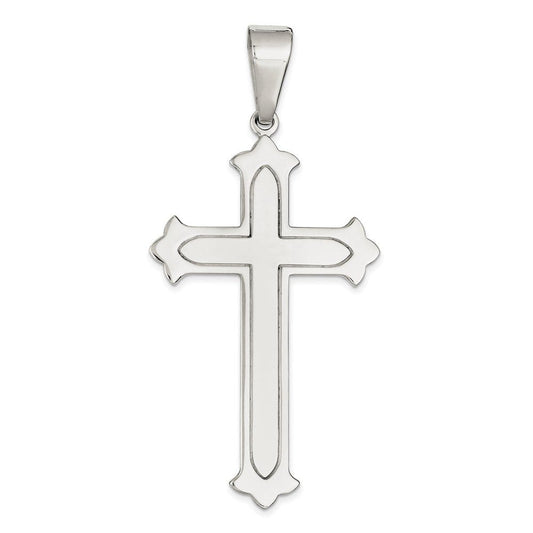Sterling Silver Polished Cross Pendant