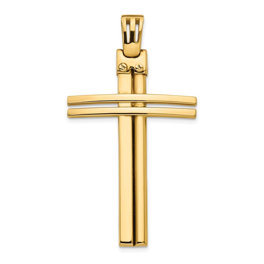 Leslie\'s 14K Polished Cross Pendant