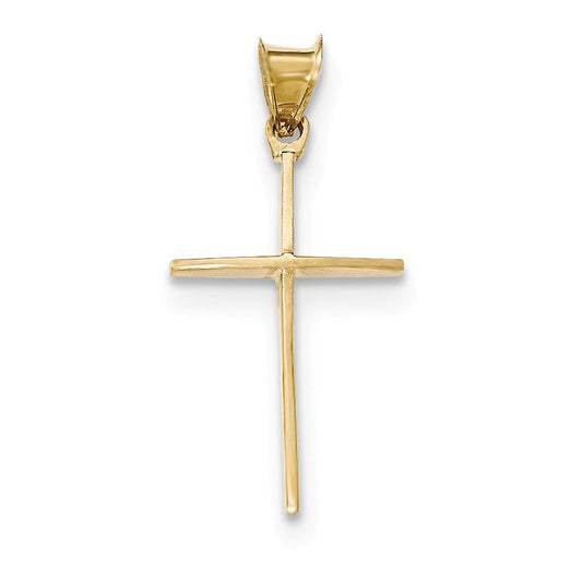 14k Polished Cross Pendant