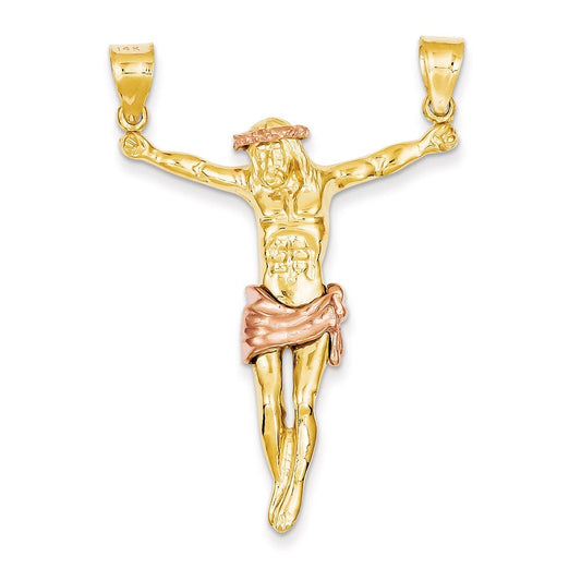 14k Two-tone Rose Corpus Pendant