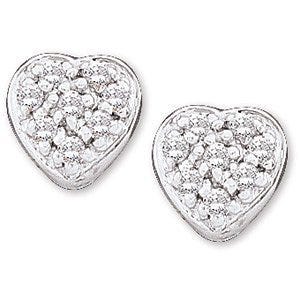 Diamond Heart Earring