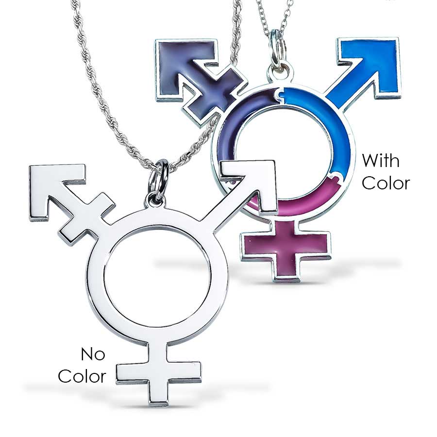 Custom Transgender Enamel &/or High Polished Necklace