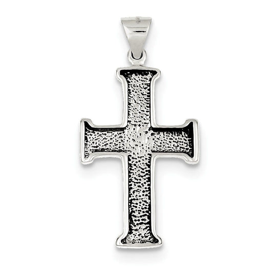 Sterling Silver Antiqued Cross Pendant