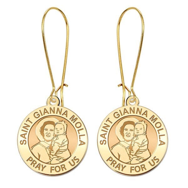 Saint Gianna Beretta Molla Earrings "EXCLUSIVE"