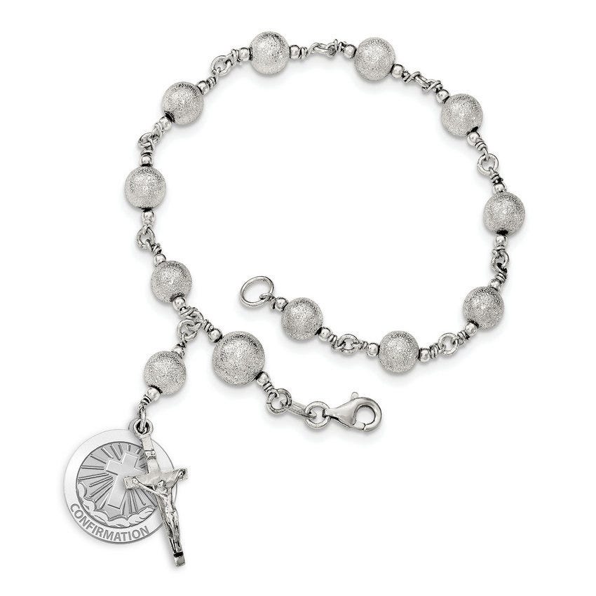 Confirmation Cross Rosary Bracelet "EXCLUSIVE"