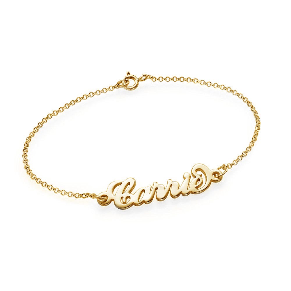Exclusive Personalized Name Anklet / Ankle Bracelet- Adjustable Size