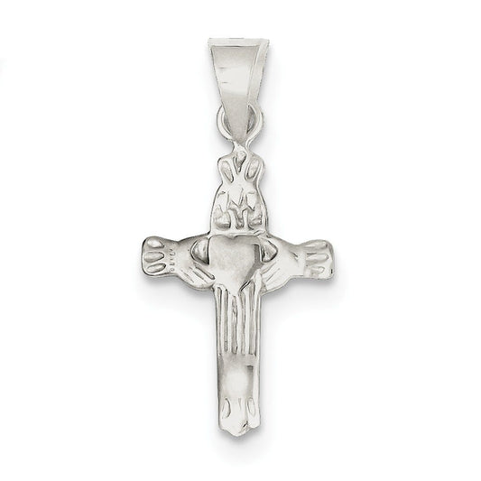 Sterling Silver Claddagh Cross Charm