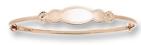 14K Yellow Gold Children's Adjustable Bangle Bracelet