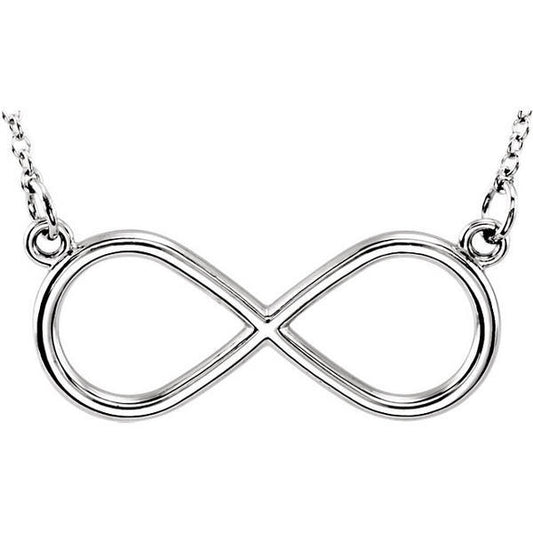 14K Gold Infinity Symbol Necklace with 18 Inch Chain