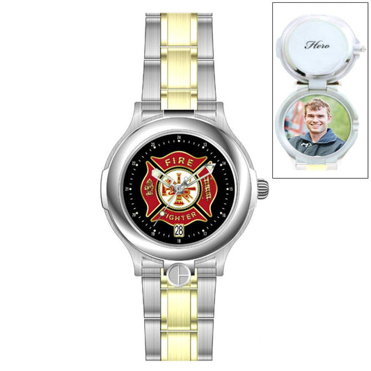 Portrait Watch Firefighter's Watch, Two Tone, for Men