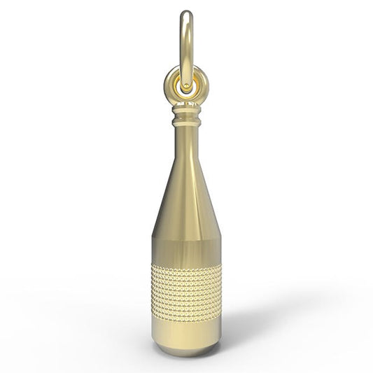 France Burgundy Wine Bottle Charm 8259
