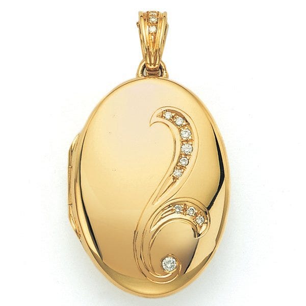 Victor Mayer 18K Gold Diamond Locket - 18K Yellow Gold