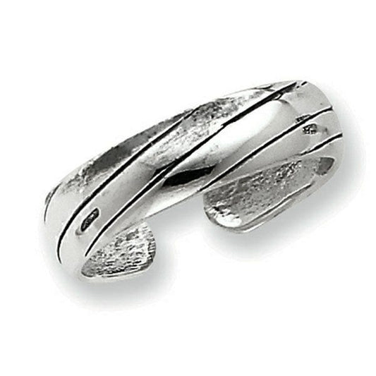 Sterling Silver Antiqued Toe Ring