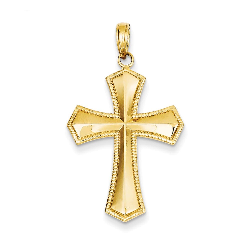 14k Passion Cross Pendant