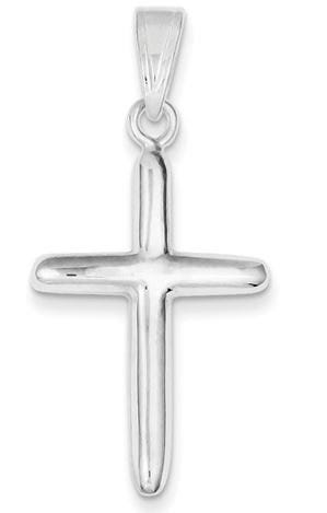 Sterling Silver Polished Cross Pendant