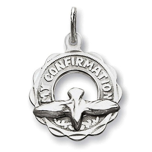 "My Confirmation" Dove Cut-out  Religious Medal
