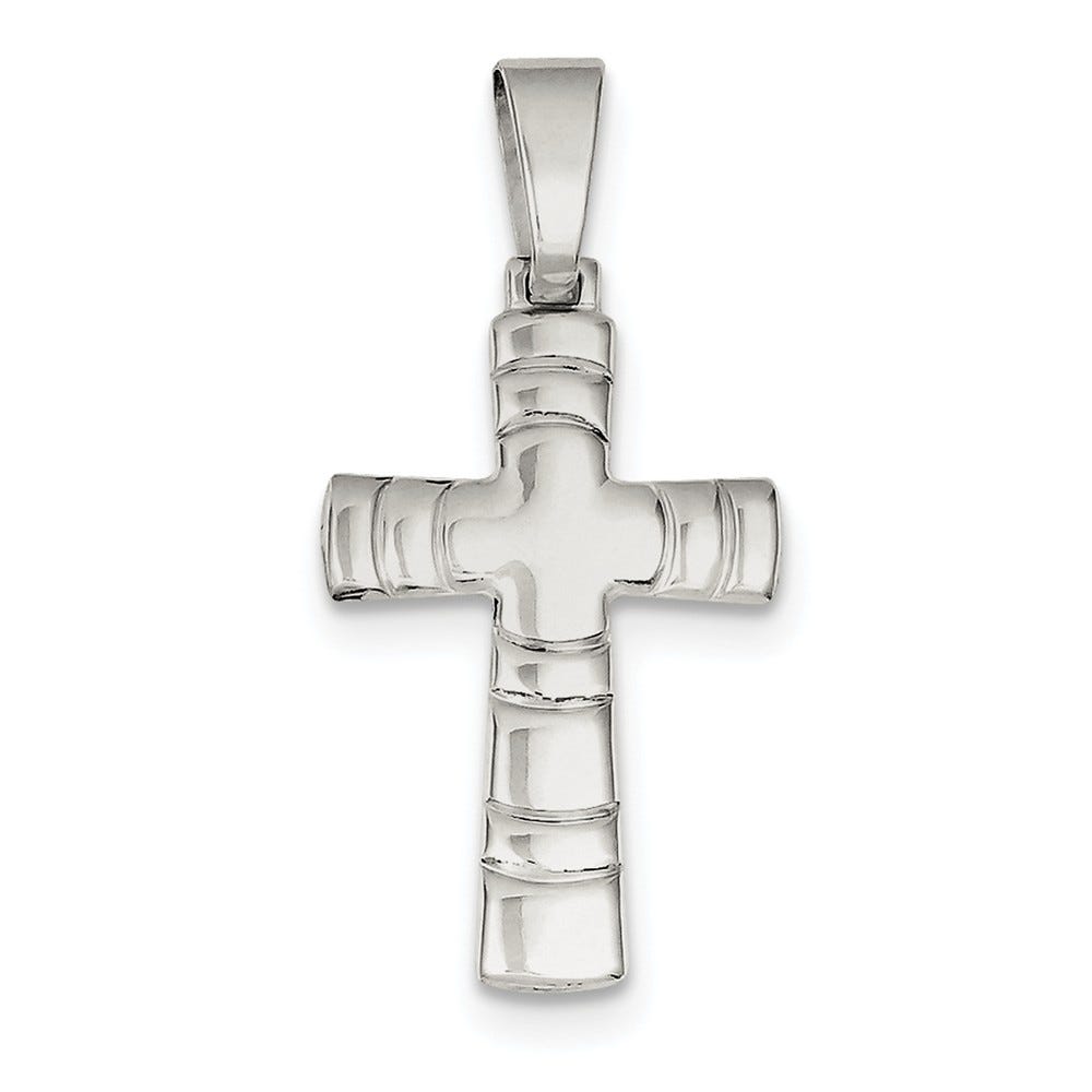 Sterling Silver Polished Cross Pendant