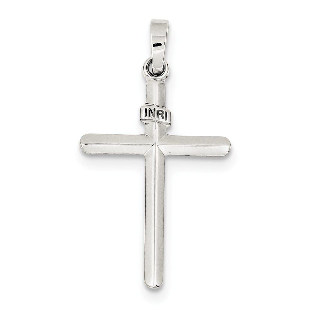 Sterling Silver Polished INRI Cross Pendant
