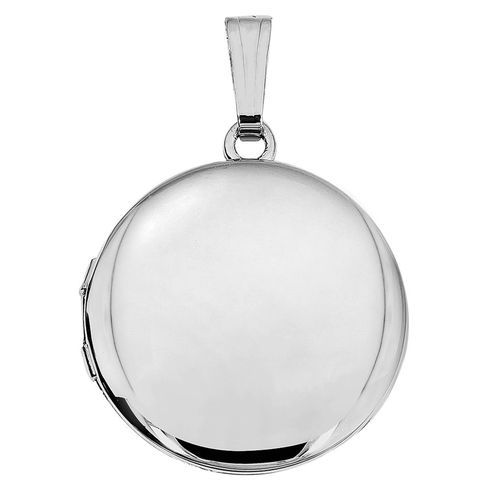 Build Your Own Sterling Silver 2-Picture Round Locket