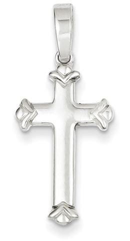 Sterling Silver Polished Cross Pendant