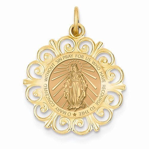Round Filigree Miraculous Medal "EXCLUSIVE"