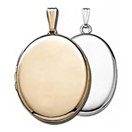 Build Your Own 14K Gold 2-Picture Oval Locket
