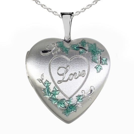 Sterling Silver Love Photo Locket
