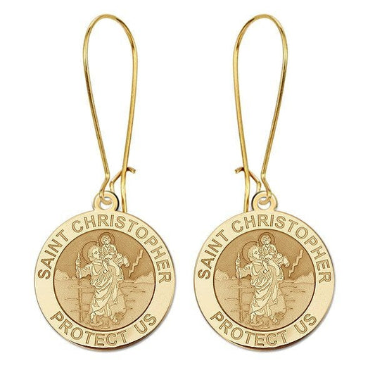 Saint Christopher Earrings "EXCLUSIVE"