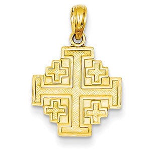 14k Jerusalem Cross Pendant