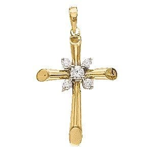 CROSS PENDANT W/DIAMOND