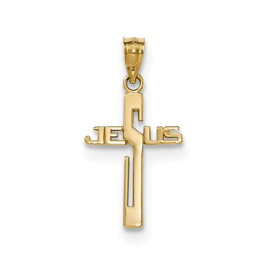 Polished Jesus Cross Pendant
