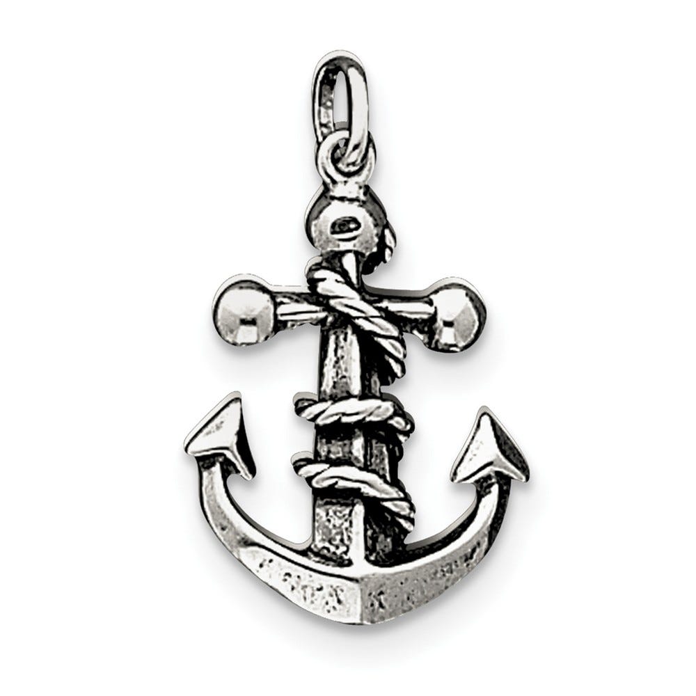 Sterling Silver Antiqued Cross Pendant