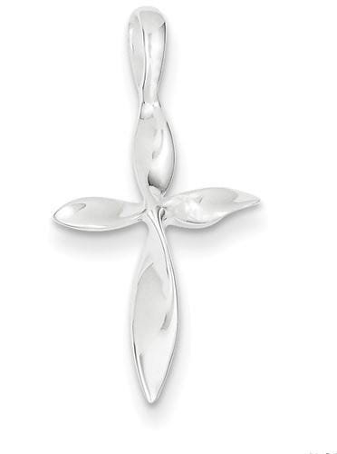 Sterling Silver Twisted Cross Pendant