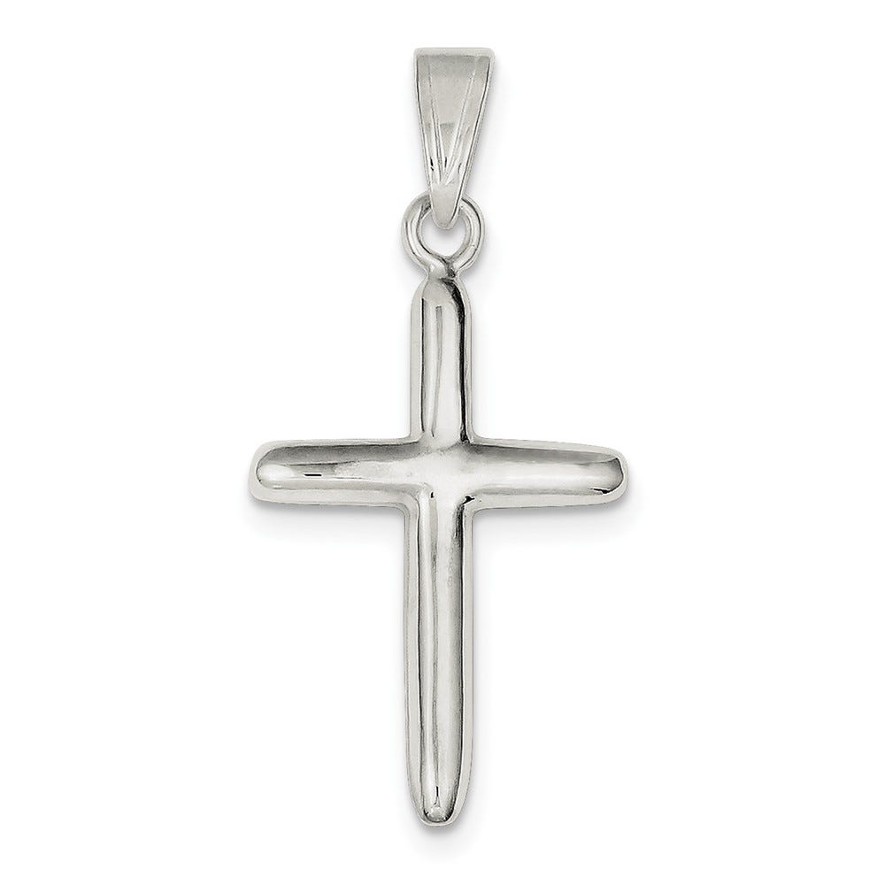 Sterling Silver Polished Cross Pendant