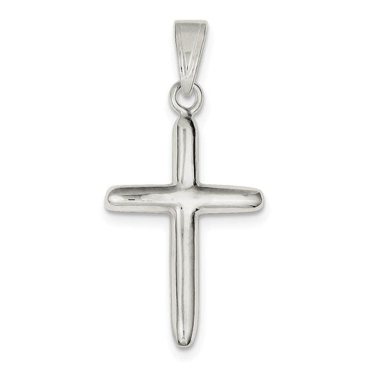 Sterling Silver Polished Cross Pendant